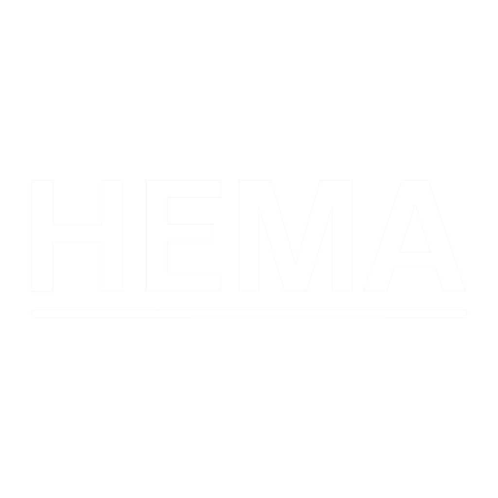 hema logo black and white reversed