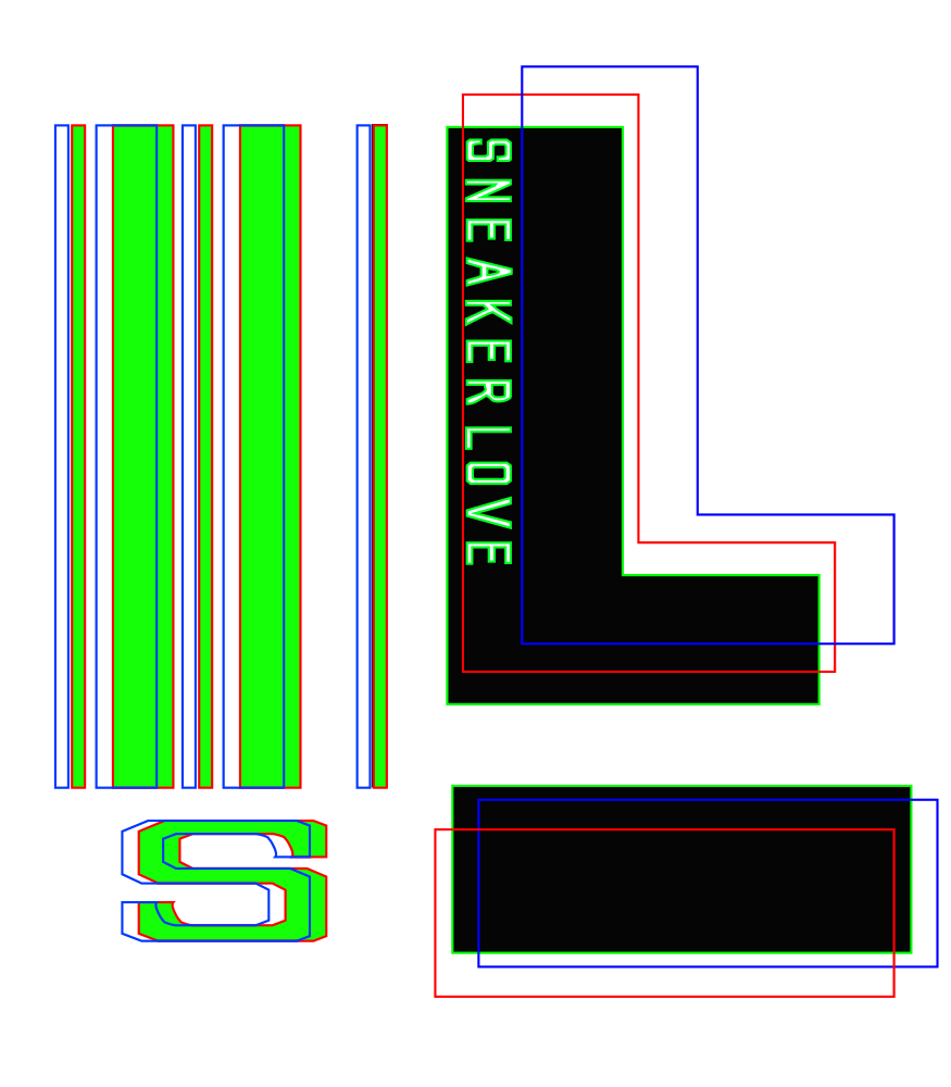 sl neon gren 3d outlines20 large