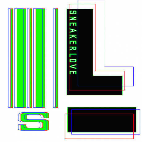 sl neon gren 3d outlines20 large